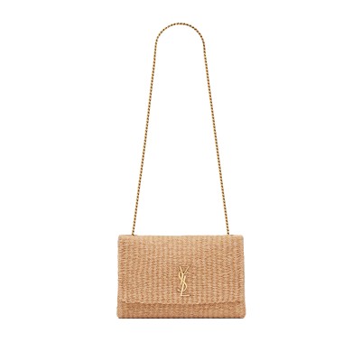 YSL KATE MEDIUM SUPPLE IN RAFFIA 580065FABK39551 (28.5*20*6cm)